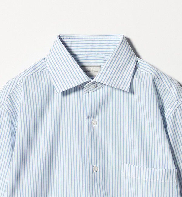 UNITED ARROWS green label relaxing「コットン ストライプ ワイドカラー ドレスシャツ -イージーアイロン-」|シャツ・ブラウス|