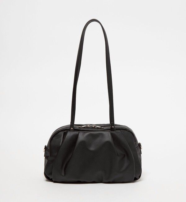 UNITED ARROWS green label relaxing「＜PARTE＞2WAYギャザーボストンバッグ はっ水」|ショルダー・メッセンジャー|BLACK