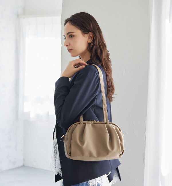 UNITED ARROWS green label relaxing「＜PARTE＞2WAYギャザーボストンバッグ はっ水」|ショルダー・メッセンジャー|