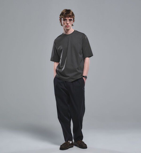 UNITED ARROWS green label relaxing「オーガニックコットン ポンチ クルーネック Tシャツ -接触冷感-」|Tシャツ・カットソー|