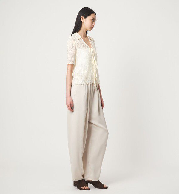 EMMEL REFINES「＜EMMEL REFINES＞カットレース リボン トップス」|Tシャツ・カットソー|