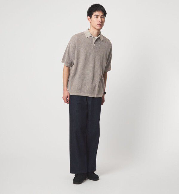 UNITED ARROWS green label relaxing「【別注】＜Healthknit＞ガーメントダイ ニット 半袖 ポロシャツ」|ポロシャツ|