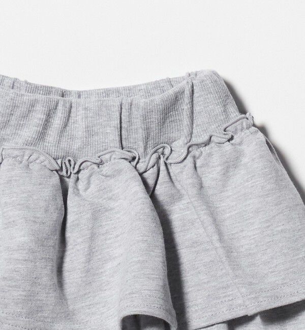 UNITED ARROWS green label relaxing「ミニ裏毛 フリル キュロット（グレー）100cm-130cm」|その他|