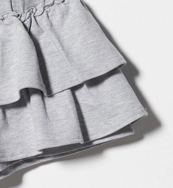 UNITED ARROWS green label relaxing「ミニ裏毛 フリル キュロット（グレー）100cm-130cm」|その他|