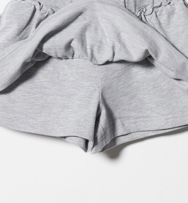 UNITED ARROWS green label relaxing「ミニ裏毛 フリル キュロット（グレー）100cm-130cm」|その他|