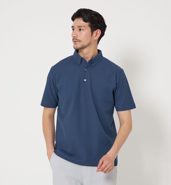 BEAUTY&YOUTH UNITED ARROWS「【WEB限定 WARDROBE SMART】ステイ クリーン ピケ BD ポロシャツ【抗菌・防臭】」|ポロシャツ|