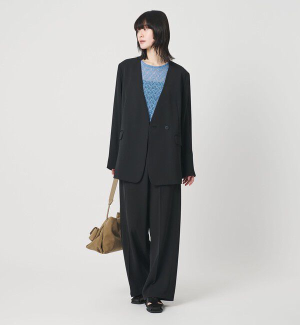 BEAUTY&YOUTH UNITED ARROWS「【WEB限定 Wardrobe DAILY MINIMAL】ダブルクロス ラップパンツ ウォッシャブル」|スラックス|