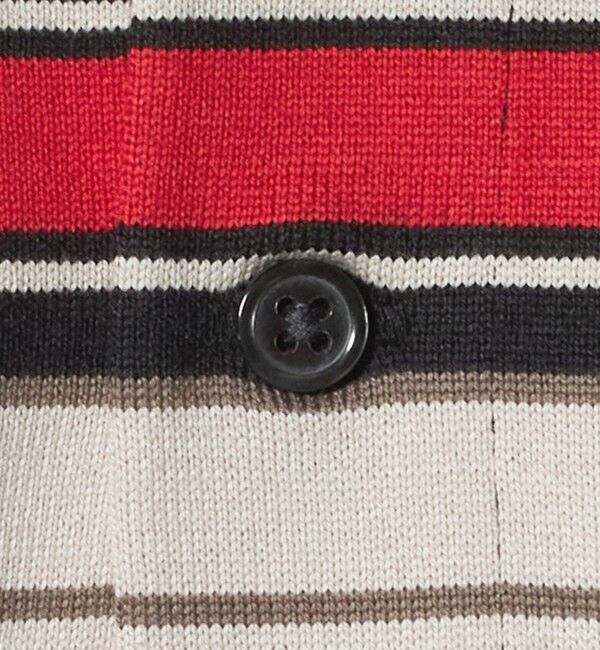 BEAUTY&YOUTH UNITED ARROWS「マルチ ボーダー ロング スリーブ ポロカラー カットソー」|Tシャツ・カットソー|