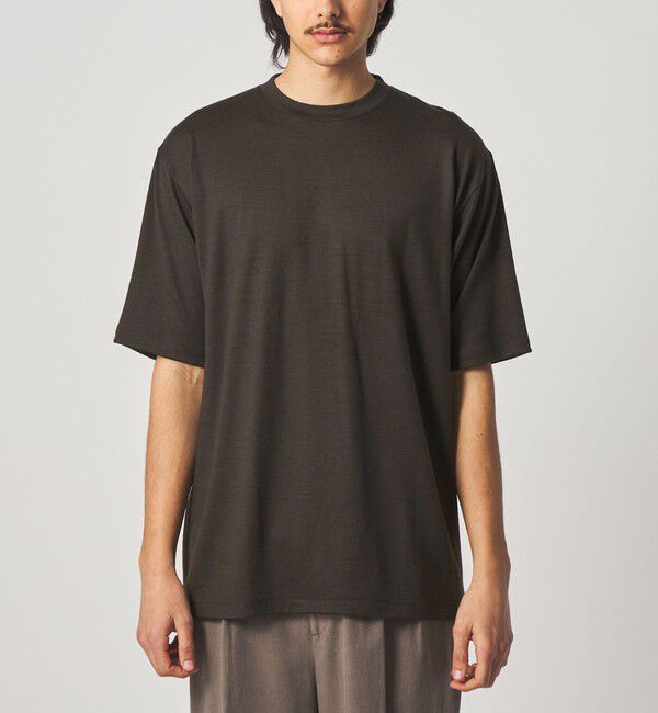 STEVEN ALAN「＜Steven Alan＞ メリノウール クルーネック ショートスリーブ Tシャツ」|Tシャツ・カットソー|