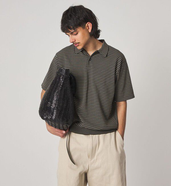 STEVEN ALAN「＜Steven Alan＞ ハイツイスト  ニット ショートスリーブ ポロシャツ」|ニット・セーター|