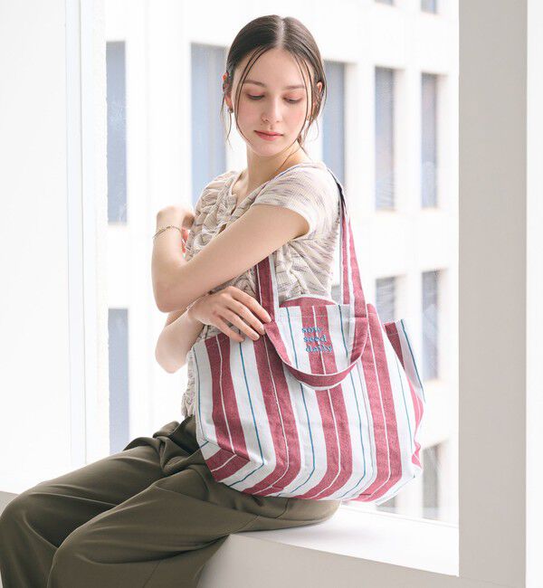 BEAUTY&YOUTH UNITED ARROWS「【別注】＜beej＞ストライプ 2WAY トートバッグ」|トートバッグ|