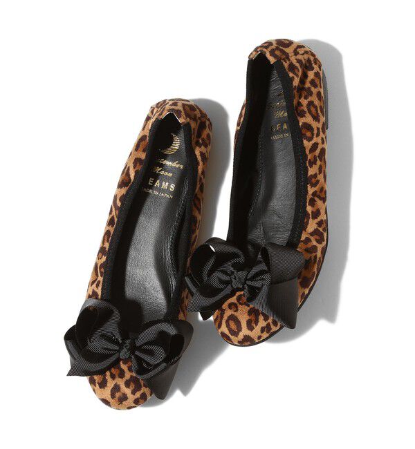 Ray BEAMS 「SEPTEMBER MOON / リボン バレエシューズ レオパード」|その他|