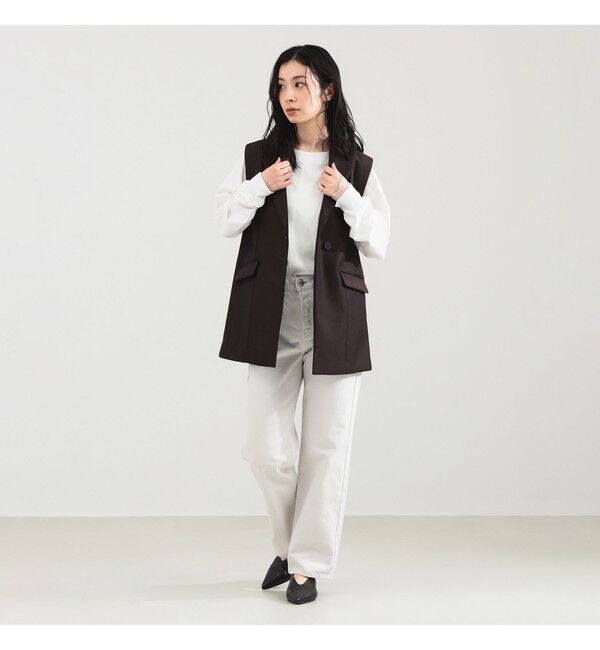 Demi-Luxe BEAMS 「upper hights / THE CECILIE BONE デニムパンツ」|デニム|