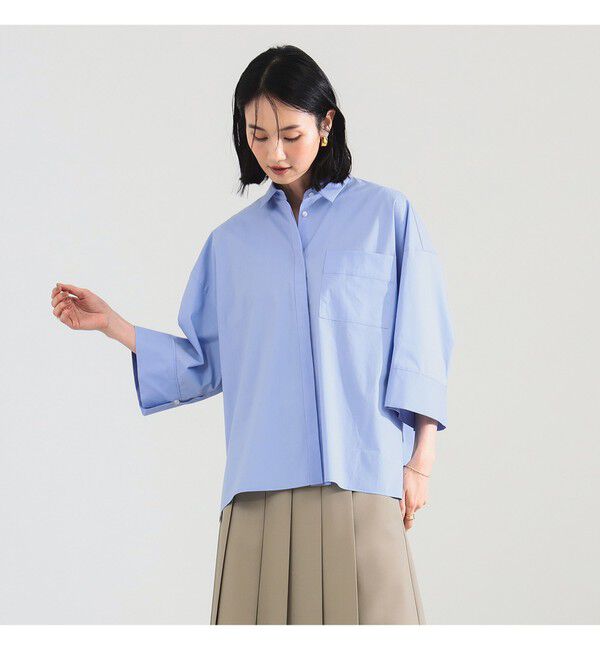 Demi-Luxe BEAMS 「ワイドスリーブ シャツ」|シャツ・ブラウス|SAX