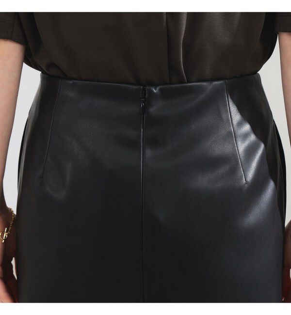 Demi-Luxe BEAMS 「フェイクレザー セミタイトスカート」|スカート|