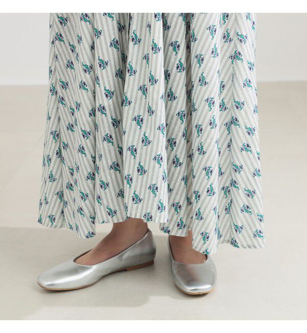 Demi-Luxe BEAMS 「ne Quittez pas / スモール フラワー ギャザー ワンピース」|ワンピース|