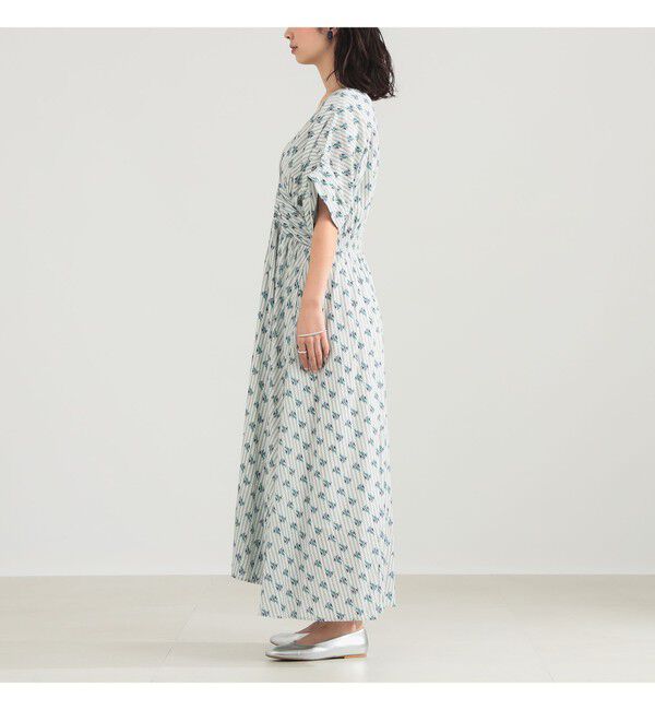 Demi-Luxe BEAMS 「ne Quittez pas / スモール フラワー ギャザー ワンピース」|ワンピース|