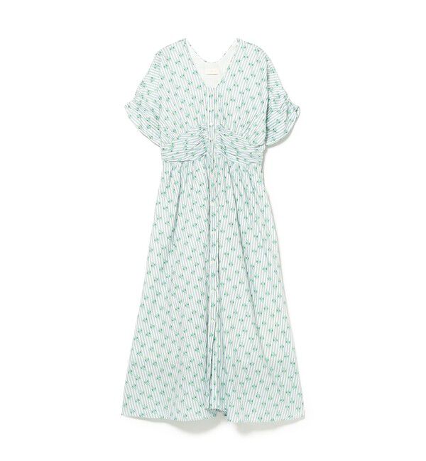 Demi-Luxe BEAMS 「ne Quittez pas / スモール フラワー ギャザー ワンピース」|ワンピース|