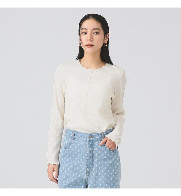 Ray BEAMS 「シュリンク メロー センターシーム Tシャツ」|Tシャツ・カットソー|