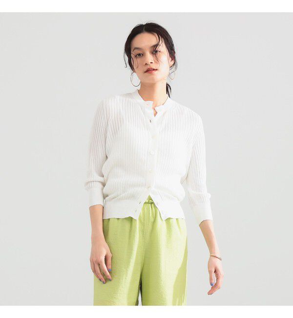 Demi-Luxe BEAMS 「SLOANE / 14ゲージ ワイドリブ カーディガン」|ニット・セーター|