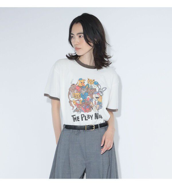 BEAMSBOY「【別注】HEAR MY NAME &times; maturely / プレイヤーズ プリント ショートスリーブ」|Tシャツ・カットソー|IVORY