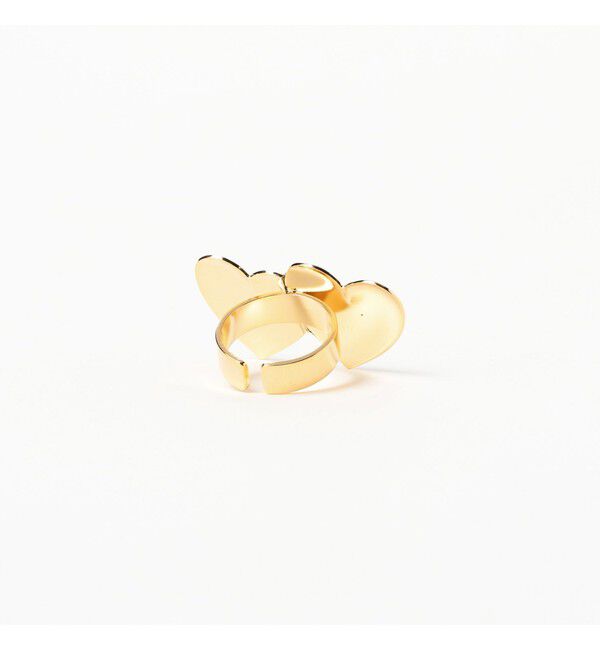 Ray BEAMS 「ダブル ビッグ ハート リング」|リング|