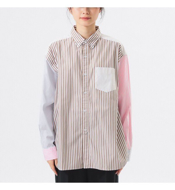BEAMSBOY「ストライプ クレイジー ボタンダウン ロングスリーブ」|シャツ・ブラウス|