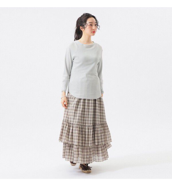 BEAMSBOY「リブ クルー 3/4」|Tシャツ・カットソー|