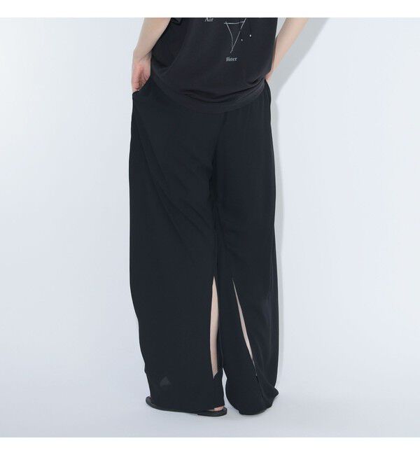 BEAMSBOY「maturely / リサイクル アムンゼン シャーリング アンド スリット パンツ」|チノ|