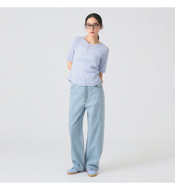 Ray BEAMS 「バックスリット カーブ ヘムTシャツ」|Tシャツ・カットソー|