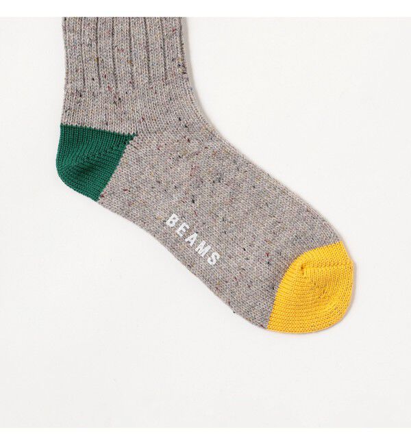 BEAMS「ネップ クォーター ソックス」|ソックス|