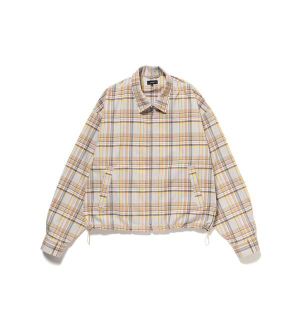 BEAMS「チェック ジップ ブルゾン」|ブルゾン・スタジャン|