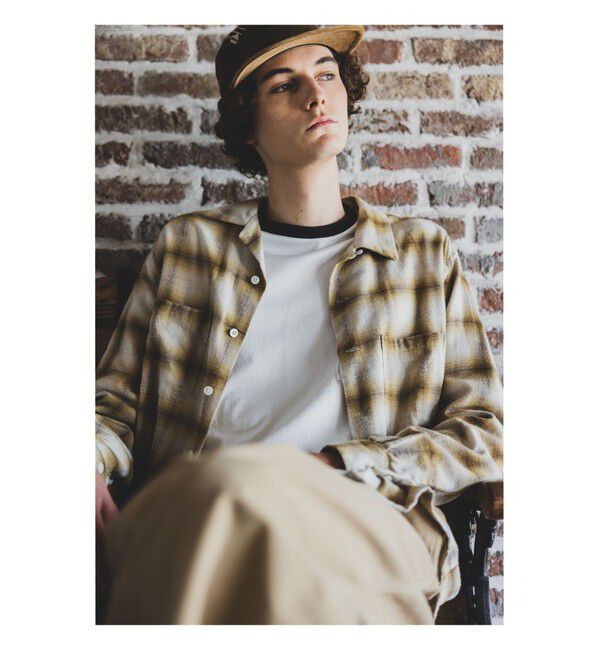 BEAMS PLUS「Open Collar Ombre」|シャツ・ブラウス|