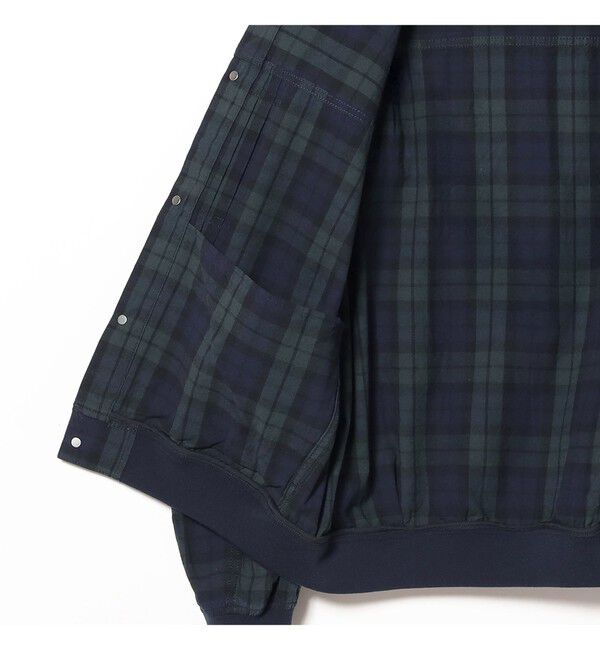 BEAMS「チェック G-ジャケット【リラックスフィット】」|ブルゾン・スタジャン|