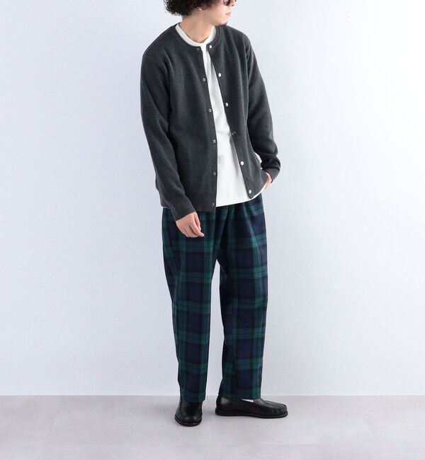 SHIPS any「SHIPS any: 〈手洗い可能〉 ミラノリブ クルーネック カーディガン 24SS◇」|カーディガン|