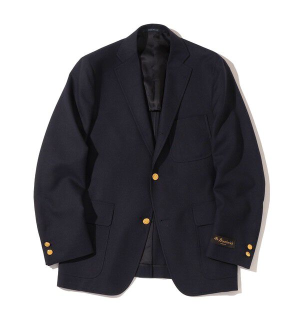 SHIPS「Southwick: CAMBRIDGE ウール ネイビー ブレザー」|テーラードジャケット|ネイビー