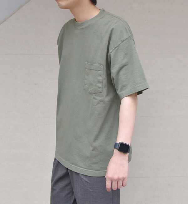 SHIPS any「【SHIPS any別注】LA APPAREL: ヘビーウェイト 半袖 Tシャツ◇」|Tシャツ・カットソー|オリーブ