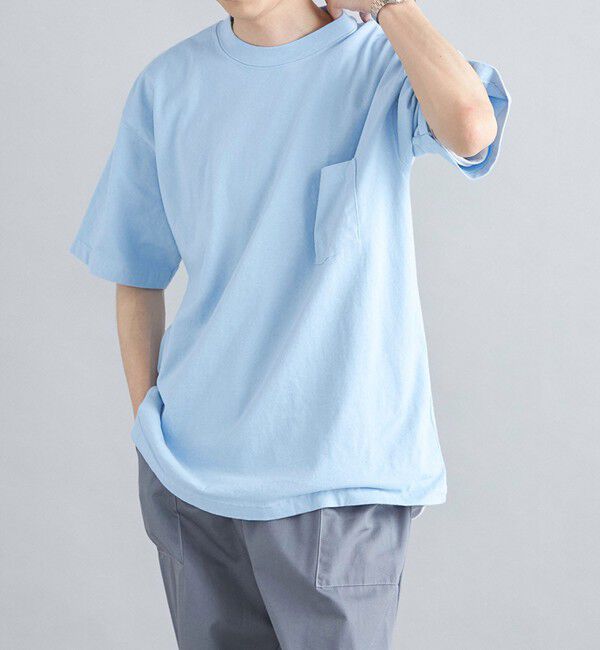 SHIPS any「【SHIPS any別注】LA APPAREL: ヘビーウェイト 半袖 Tシャツ◇」|Tシャツ・カットソー|ライトブルー