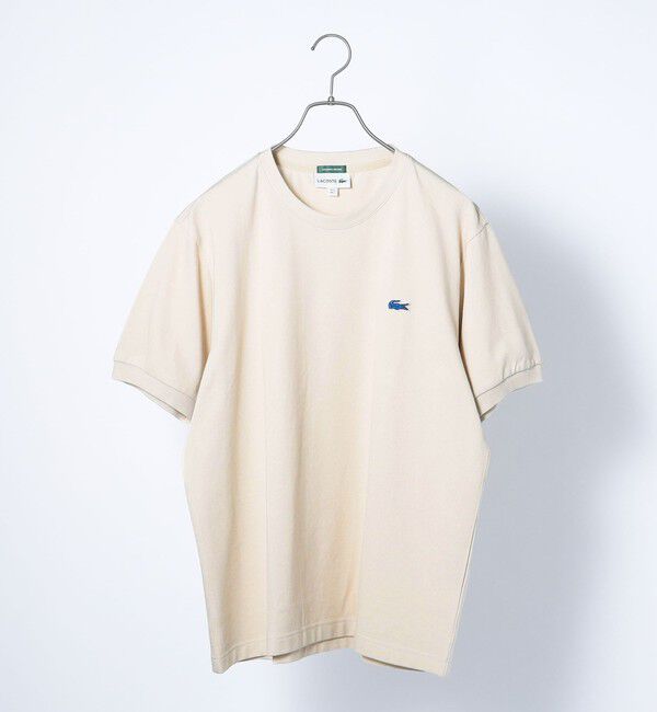 SHIPS any「【SHIPS any別注】LACOSTE: ワンポイント ロゴ ピケ クルーネック Tシャツ 24SS◇」|Tシャツ・カットソー|