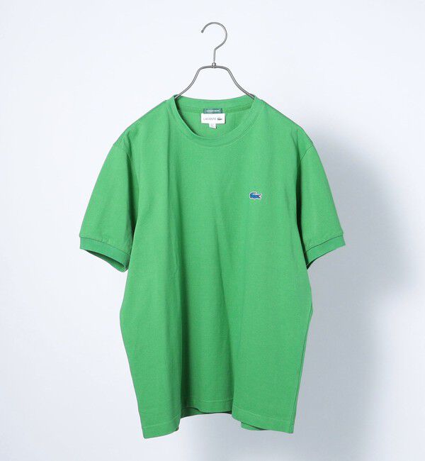 SHIPS any「【SHIPS any別注】LACOSTE: ワンポイント ロゴ ピケ クルーネック Tシャツ 24SS◇」|Tシャツ・カットソー|