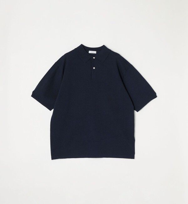 SHIPS any「SHIPS any:〈接触冷感〉ハイゲージ リネンミックス サマー ニット ポロシャツ 25SS◇」|ポロシャツ|