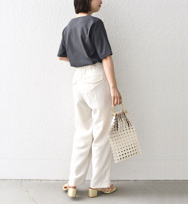 SHIPS for women「【WEB限定】〈ネックが選べる2サイズ展開〉オーガニックコットン バリエーションネック TEE」|Tシャツ・カットソー|