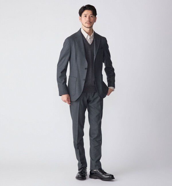 SHIPS「SHIPS:〈セットアップ対応/手洗い可能〉 バーズアイ ジャケット」|テーラードジャケット|