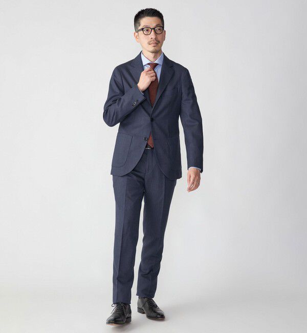 SHIPS「SHIPS:〈セットアップ対応/手洗い可能〉 バーズアイ ジャケット」|テーラードジャケット|