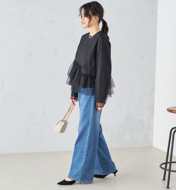 SHIPS for women「〈手洗い可能〉インナーセット チュール デザイン ブラウス ◇」|シャツ・ブラウス|