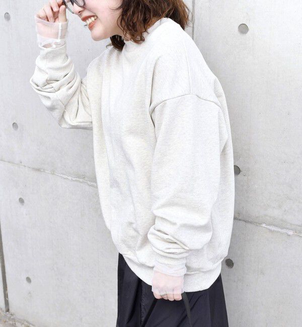 SHIPS any「SHIPS any: COTTON USA ルーズ クルーネック 裏毛 スウェット◇」|スウェット・ジャージ|