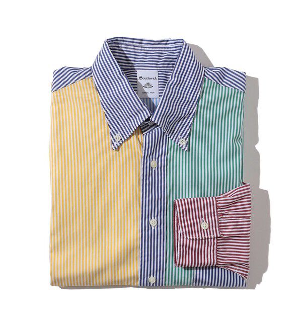 SHIPS「Southwick: Gate Label ボタンダウン ブロード ストライプ シャツ」|シャツ・ブラウス|