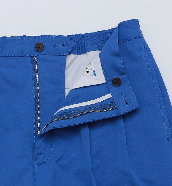 SHIPS「BATEAUX DE SHIPS: スーピマ コットン ツイル 2タック ワイドパンツ」|チノ|