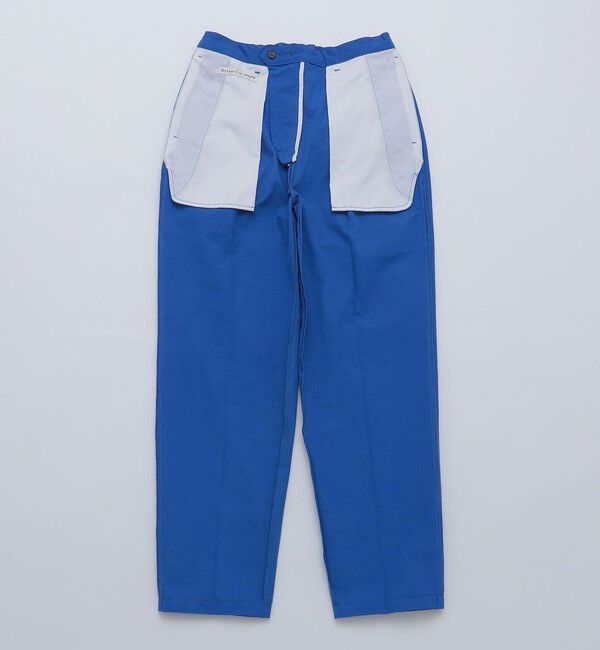 SHIPS「BATEAUX DE SHIPS: スーピマ コットン ツイル 2タック ワイドパンツ」|チノ|