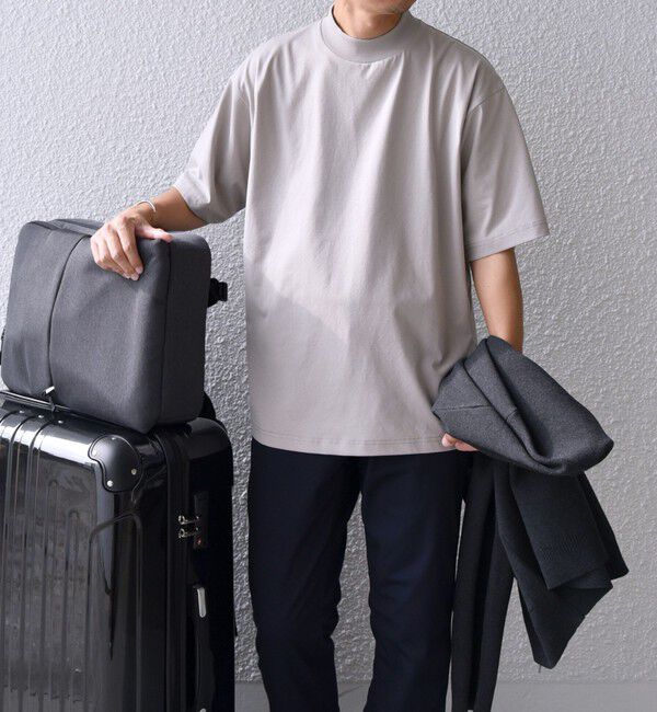 SHIPS any「SHIPS any:〈接触冷感/遮熱/UVカット機能等〉サマーファンクション モックネック Tシャツ 26SS◇」|Tシャツ・カットソー|